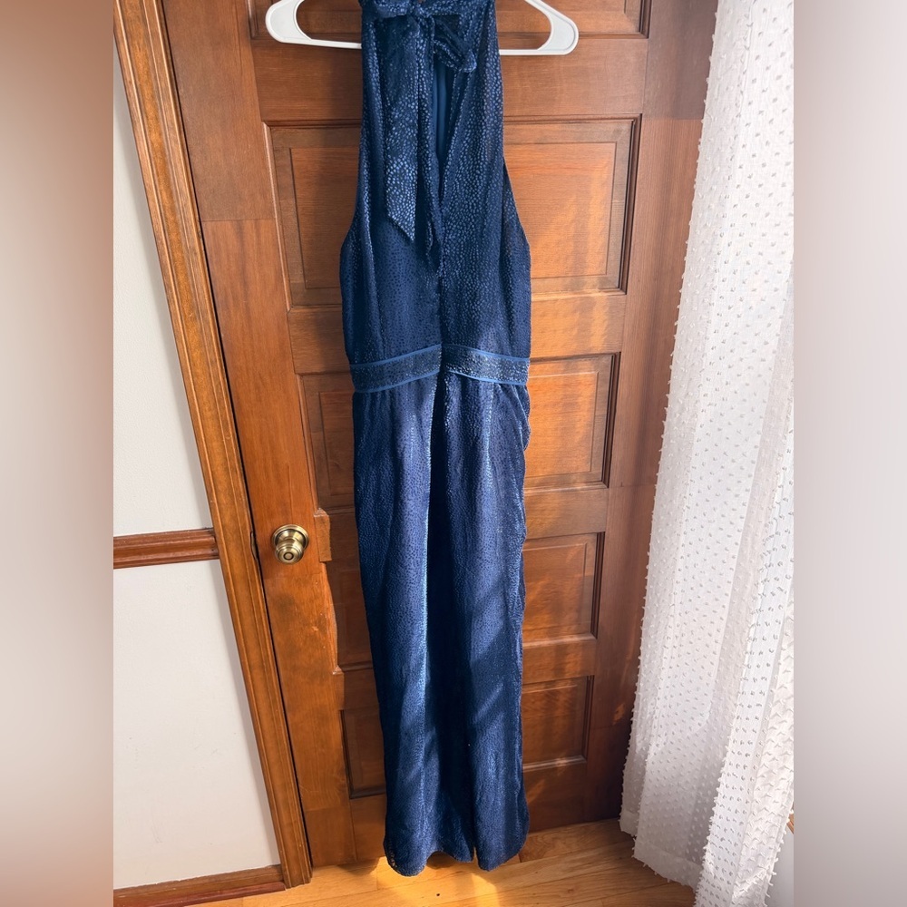 Anthropologie Velvet Nova Jumpsuit in Navy 🦋 - Picture 8 of 12